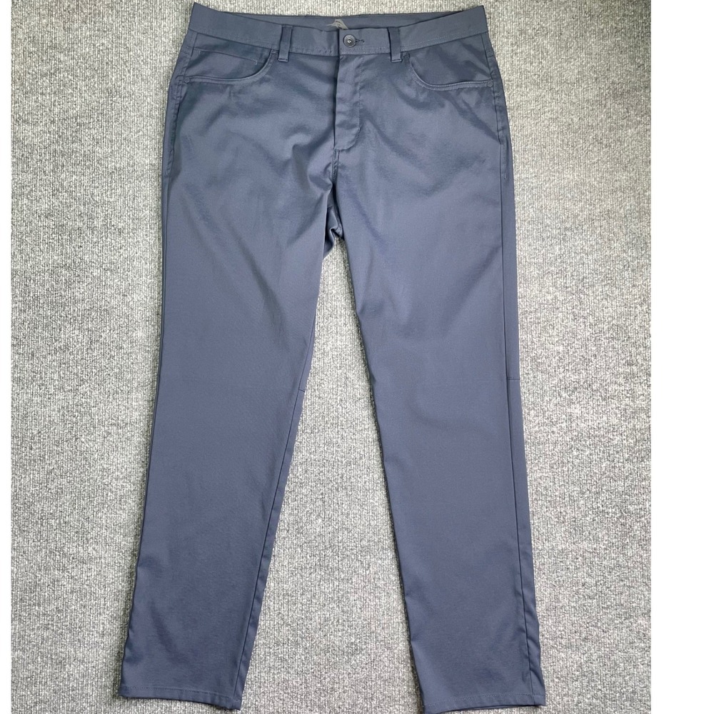 Tommy Bahama Boracay Pants Mens 35x32 Blue Grey 5-Pocket Stretch Trousers